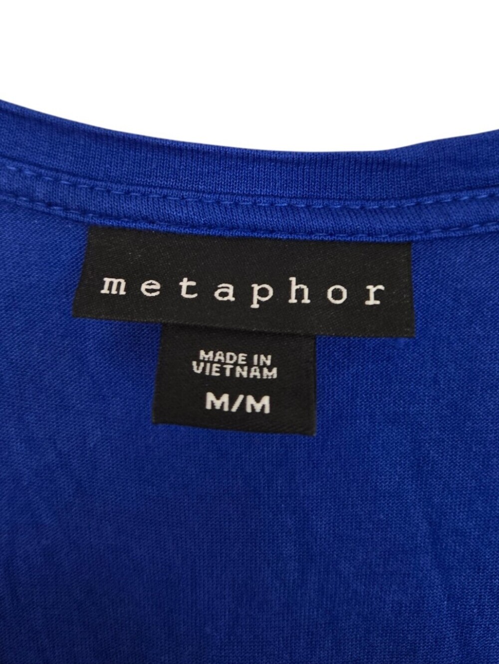 π Metaphor Royal Blue Long Tank Top | Women's Medium - Picture 3 of 4